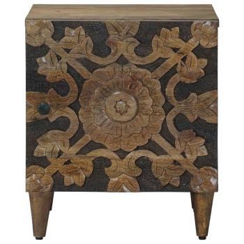 Nachttisch 2 Stk. Braun 40 x 33,5 x 46 cm Massivholz Mango