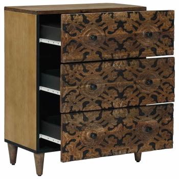 Aufbewahrungs-Sideboard Braun 60 x 33,5 x 75 cm