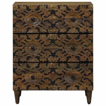 Aufbewahrungs-Sideboard Braun 60 x 33,5 x 75 cm
