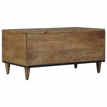 Couchtisch Braun 80 x 50 x 40 cm Massivholz Mango