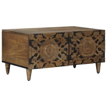 ARDEBO.de - Couchtisch Braun 80 x 50 x 40 cm Massivholz Mango