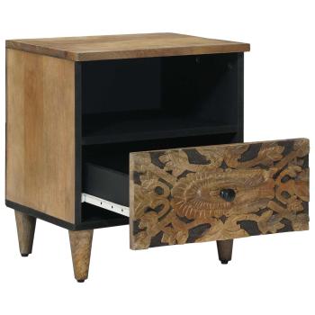 Bettkasten Braun 40 x 33 x 46 cm Massivholz Mango