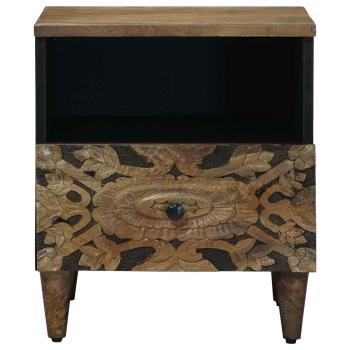 Bettkasten 2 stk. Braun 40 x 33 x 46 cm Massivholz Mango