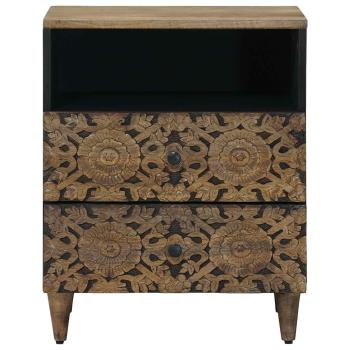 Bettkasten Braun 50 x 33 x 60 cm Massivholz Mango
