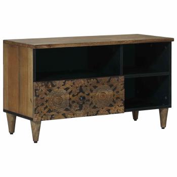 ARDEBO.de - TV-Schränk Braun 80 x 33,5 x 46 cm Massivholz Mango