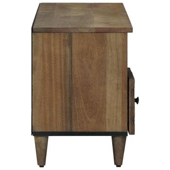 TV-Schränk mit Regal Braun 100 x 33,5 x 46 cm Massivholz Mango