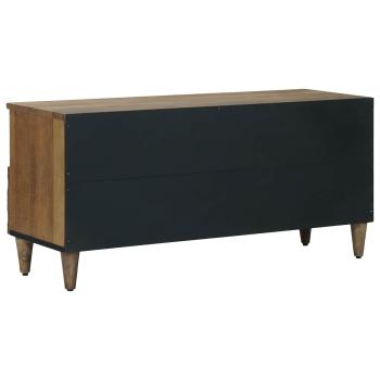 TV-Schränk mit Regal Braun 100 x 33,5 x 46 cm Massivholz Mango