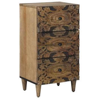 ARDEBO.de - Sideboard Braun 40 x 33,5 x 75 cm Massivholz Mango