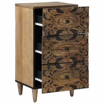 Sideboard Braun 40 x 33,5 x 75 cm Massivholz Mango