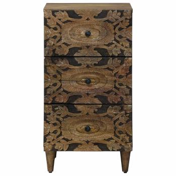 Sideboard Braun 40 x 33,5 x 75 cm Massivholz Mango
