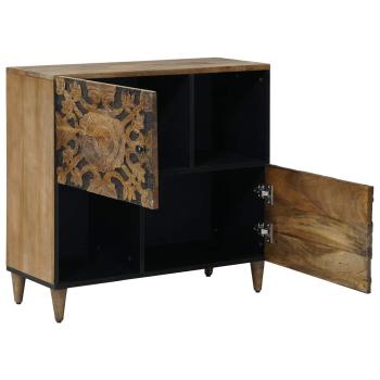 Sideboard mit Speicher Braun 80 x 33,5 x 75 cm Massivholz Mango