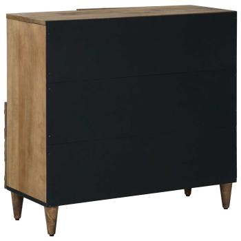 Sideboard mit Speicher Braun 80 x 33,5 x 75 cm Massivholz Mango