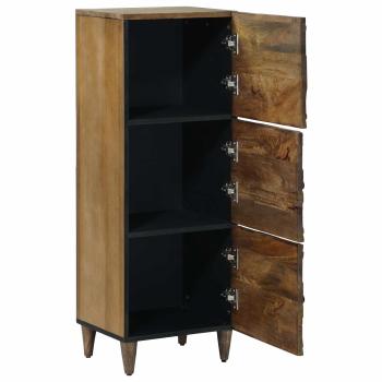 Hochschrank Braun 40 x 33,5 x 110 cm Massivholz Mango