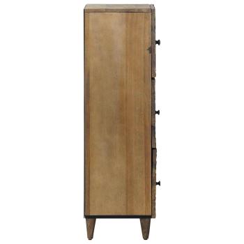 Hochschrank Braun 40 x 33,5 x 110 cm Massivholz Mango
