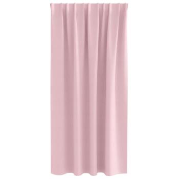 Verdunkelungs-Vorhänge mit Ringen 2 Stk. Babyrosa 175 x 140 cm