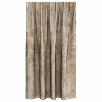 Samtvorhänge 2 Stk. Champagner 140 x 140 cm Samt