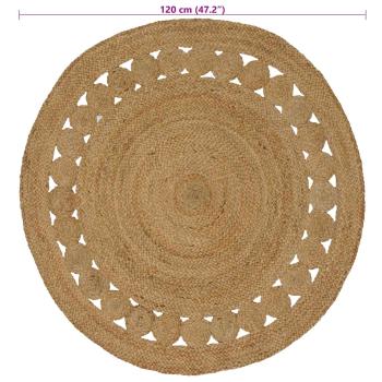 Bereichsteppiche Natur Ø 120 cm Jute