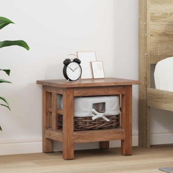 ARDEBO.de - Beistelltisch Braun 38 x 28 x 35 cm Massivholz Mahagoni