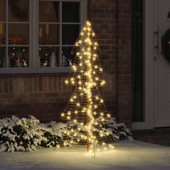 ARDEBO.de - Weihnachtsbaum 160 LEDs Warmes Weiß 150 cm PET
