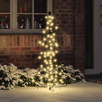 ARDEBO.de - Weihnachtsbaum 100 LEDs Warmes Weiß 120 cm Rattan
