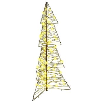Weihnachtsbaum 100 LEDs Warmes Weiß 120 cm Rattan