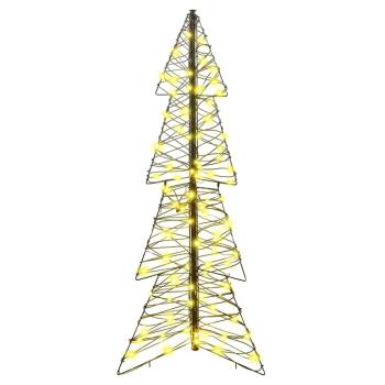 Weihnachtsbaum 100 LEDs Warmes Weiß 120 cm Rattan