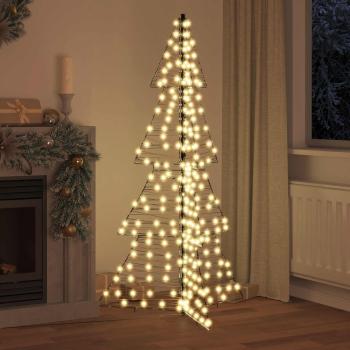 Weihnachtsbaum 240 LEDs Warmes Weiß 180 cm Rattan