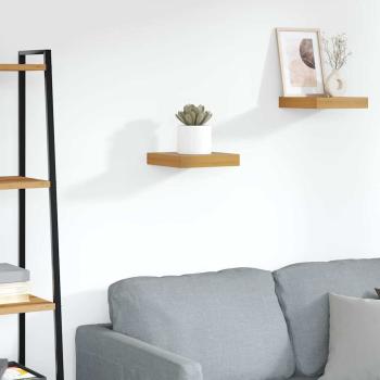 ARDEBO.de - Wandregal Wandhalterung Braun 23 x 23,5 x 3,8 cm Holzwerkstoff