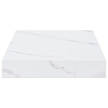 Wandregal Wandhalterung 4 Stk. Weiß Marmor 40 x 23,5 x 3,8 cm