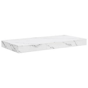 Wandregal Wandhalterung Weiß Marmor 50 x 23,5 x 3,8 cm