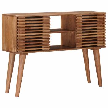 ARDEBO.de - Handgefertigter Beistelltisch Teakbraun 100 x 30 x 75 cm