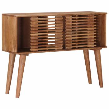 Handgefertigter Beistelltisch Teakbraun 100 x 30 x 75 cm