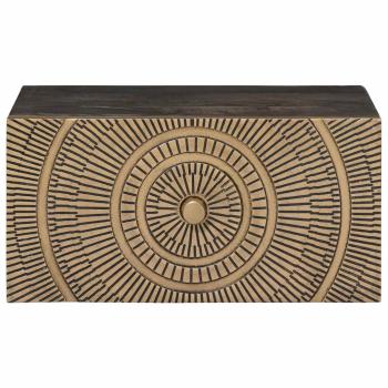 Handgefertigter Nachttisch Kaffeebraun 40 x 30 x 20 cm