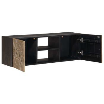 TV-Schränk mit Regal mit Speicher Messing 105 x 30 x 35 cm