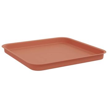 Quadratisches Blumentablett 6 Stk. Ziegelrot 32 x 32 x 2,5 cm