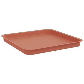 Quadratisches Blumentablett 6 stk. Ziegelrot 36 x 36 x 2,5 cm