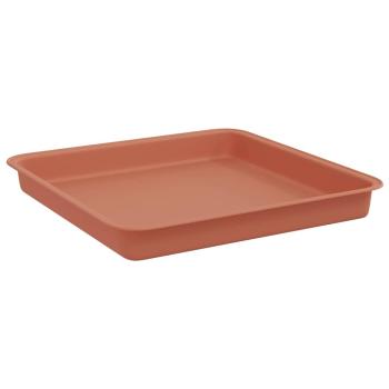 Quadratisches Blumentablett 24 stk. Ziegelrot 18 x 18 x 2 cm