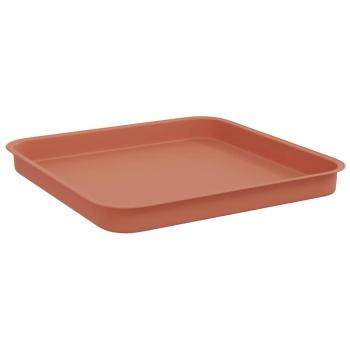 Quadratisches Blumentablett 24 stk. Ziegelrot 21 x 21 x 2 cm