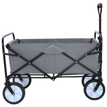 Klapp-Handwagen Grau 94 x 53 x 99 cm Oxford-Stoff