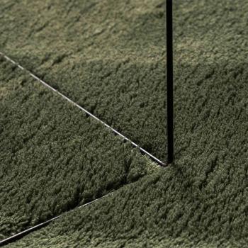 Mittlerer Flor weicher und waschbarer Teppich HUARTE Waldgrün