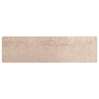 Teppichläufer MARSA Beige 80 x 350 cm Polyester und PVC