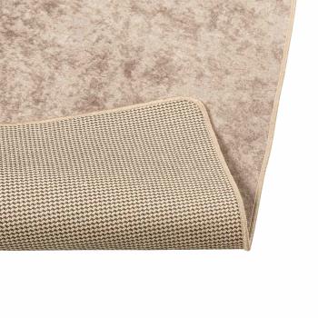 Teppichläufer MARSA Beige 100 x 100 cm Polyester und PVC