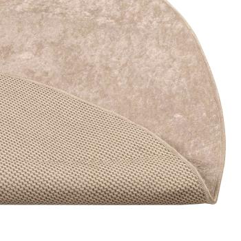 Teppichl?ufer MARSA Beige 120 x 120 cm Polyester und PVC
