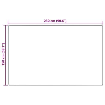 Teppichläufer MARSA Sand 150 x 230 cm Polyester und PVC
