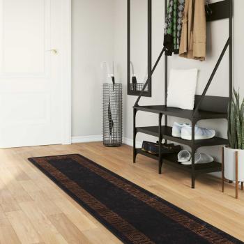 ARDEBO.de - Teppichläufer MARSA Schwarz 50 x 400 cm Polyester und PVC