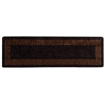 Teppichläufer MARSA Schwarz 80 x 250 cm Polyester und PVC
