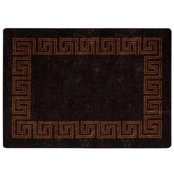 Teppichläufer MARSA Schwarz 100 x 150 cm Polyester und PVC