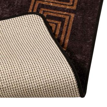 Teppichläufer MARSA Schwarz 100 x 150 cm Polyester und PVC