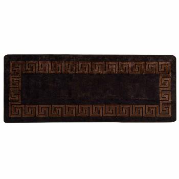 Teppichläufer MARSA Schwarz 100 x 250 cm Polyester und PVC