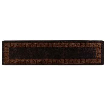 Teppichläufer MARSA Schwarz 100 x 450 cm Polyester und PVC